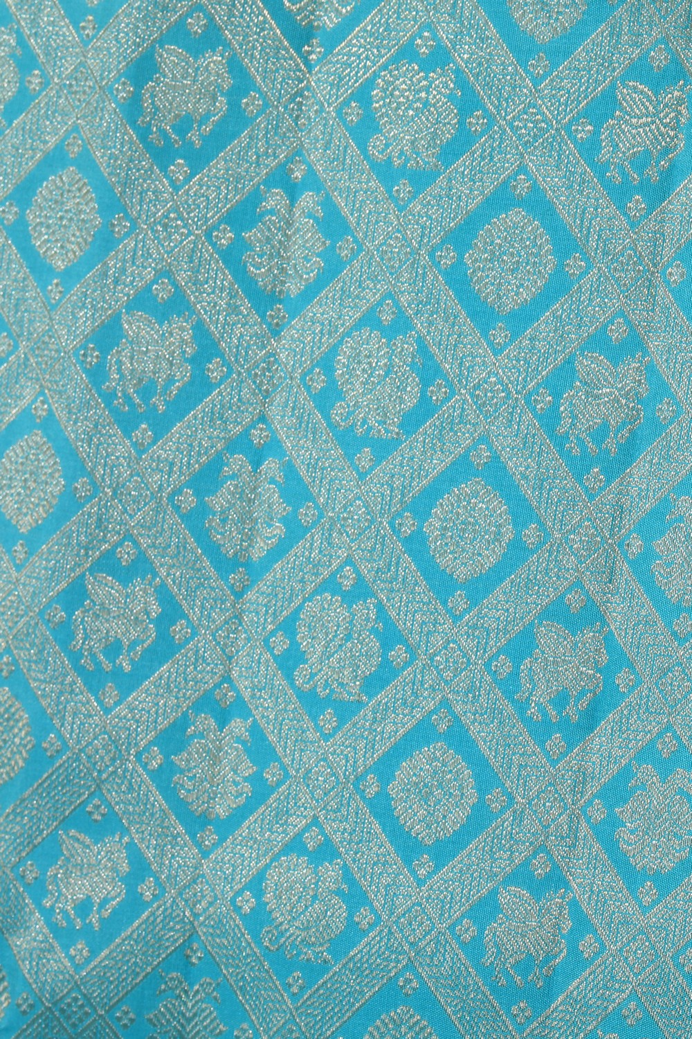 Image of Kanchipattu Brocade Blue Saree